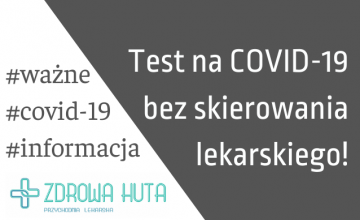 Test na COVID-19 bez skierowania od lekarza