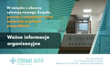 Ważne informacje organizacyjne