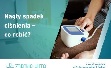 Nagły spadek ciśnienia – co robić?

