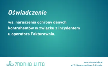 Komunikat ws. naruszenia ochrony danych kontrahentów